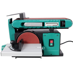 Benchtop Belt and Disc Sander,120V/60Hz,4x36 in. Belt & 6 in. Disc Sander, Green color