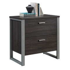 Lateral File with Two Drawers, Dark Brown finish