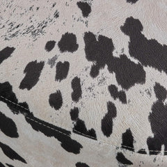 Animal Ottoman/Footstool, Black and White Cow-Shaped Ottoman, Modern Ottoman, Modern Accent Stool Home Decor, Suitable for Living Room, Bedroom, Porch, Garden, Backyard, Balcony