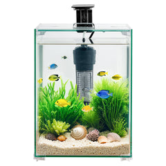 5 Gallon Fish Tank Aquarium Smart Square Clear Glass 3 Color Self Cleaning
