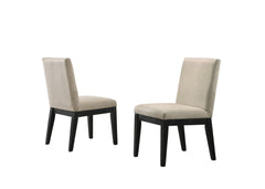 Jasper Set of 2 Beige Contemporary Fabric 19" Dining Chair