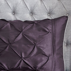 7 Piece Tufted Comforter Set Plum Cal King
