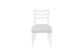 Ladderback Side Dining Chair is Ocean Colored Finish Set of 2