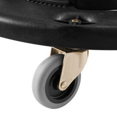 Round Trash Can Dolly Fit 20, 32, 44, 55 Gal Garbage Container 500lbs Heavy Duty