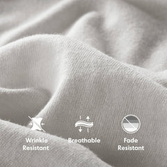 Cotton Blend Jersey Knit All Season Sheet Set Queen