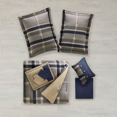 Twin XL Plaid Comforter Set with Bed Sheets