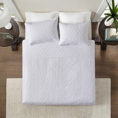 Reversible Quilt Set White Twin/Twin XL