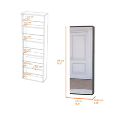 Columba Kitchen Cart, Single Door Cabinet, Four Caster