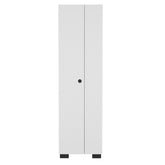 Broom Cabinet Lucin, Garage, White