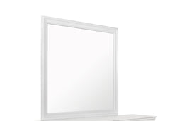 SHAKER METALLIC WHITE MIRROR