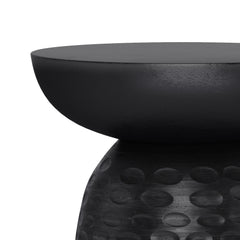 Boyd 13 inch Solid Mango Accent Table in Black