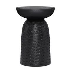 Boyd 13 inch Solid Mango Accent Table in Black