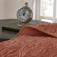 3 Piece Reversible Quilt Set Clay Red King/Cal King