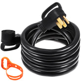 25Ft 50 Amp RV Extension Cord Durable Premium Power Cord RV 26.5mm Wire Diameter Extension Cord Copper Wire RV Cord Power Supply Cable for Trailer Motorhome Camper with Handles