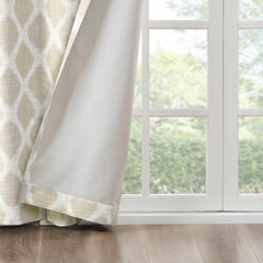 Printed Ikat Blackout Curtain Panel(Only 1 Pc Panel)
