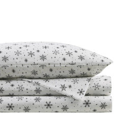 4 PCS Full Sheet Set Black Snowflakes