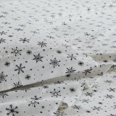 4 PCS Full Sheet Set Black Snowflakes