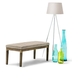 Waverly - Tufted Ottoman Bench - Natural
