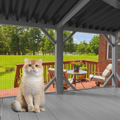 Cat Catio, Cat Window Perch for Large Indoor Cats - for Sunbathing, Napping & Overlooking, Wooden Cat Window Hammock for Safely Enjoying The Outdoor Sights Scents and Sounds