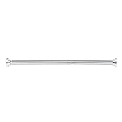 Shower Curtain Rod, 28-76 Inches, 1 Inch Diameter Adjustable Spring Tension Stainless Steel Telescoping Rod with Holders, No Drilling Non-Slip for Bathroom, Closet, Window, Room Divider, Silver