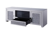 Noralie Mirrored & Faux Diamonds TV Stand (Assembled)