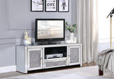 Noralie Mirrored & Faux Diamonds TV Stand (Assembled)