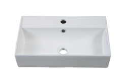 21.6" Ceramic Basin Only, 25V06-21 Basin, Glossy White GF-25V06PB21 - W1573P446795