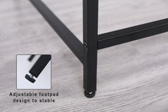 Black Console Table Narrow Modern Entryway Table Small Behind Couch Table Skinny Sofa Table Hallway Table for Living Room Foyer Bedroom Corridor Office