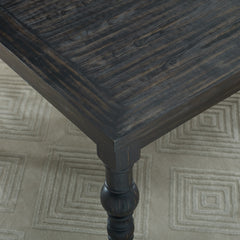 Leviton Urban Style Dark Wash Wood Dining Set: Table, 4 Chairs and Bench