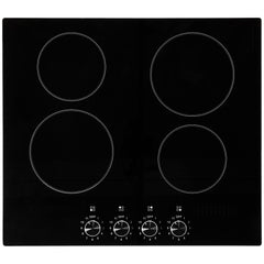 Built-in Electric Cooktop Radiant Ceramic Cooktop 4 Burners 23.2x20.5 inch