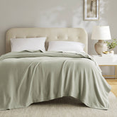 1 Piece King Blanket,Sage Green