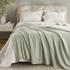 1 Piece King Blanket,Sage Green
