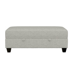 Gray Storage Ottoman