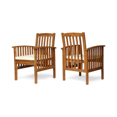 CASA ACACIA DINING CHAIR,2PCS with 2 Cushions