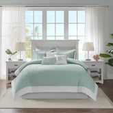 Duvet Cover Mini Set Aqua King/Cal King