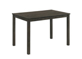Contemporary 1pc Rectangular Dining Table Wooden Dining Room Furniture Dark Wood Finish