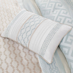 7 Piece Comforter Set Aqua Queen