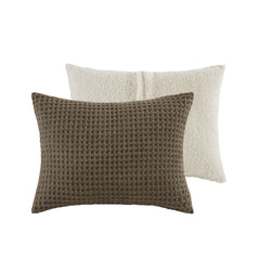 Waffle Knit Chenille Comforter Set Twin