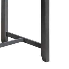 Graham 36" Gray Finish Small Space Counter Height Dining Table with USB Charging Ports and Shelves