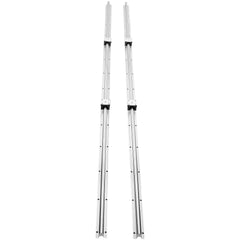 Linear Guide Rail Set, SBR20 2200mm, 2 PCS 86.6 in/2200 mm SBR20 Guide Rails and 4 PCS SBR20UU Slide Blocks, Linear Rails and Bearings Kit for Automated Machines DIY Project CNC Router Machines
