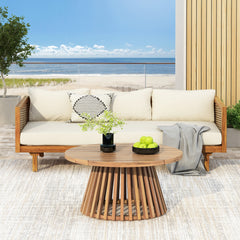 PATIO FURNITRE SETS : CLAREMONT 3 SEATER DAYBED + ACACIA WOOD TABLE