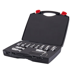 Annular Cutter Set, 13 pcs Weldon Shank Mag Drill Bits, 7/16" to 1-1/16" Cutting Diameter, 1" Cutting Depth, M2AL HSS, 2 Pilot Pins, Hex Wrench and Portable Case, for Using with Magnetic Drills