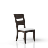 Chocolate Upholstered Seat Side Chair