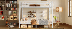 Metal Full XL over Queen Bunk Bed for Teens and Adults,Space-Saving/Noise Reduced/No Box Spring Needed