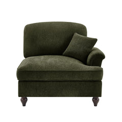 Sofa RSF Chenille W/1 Pillow -Green