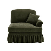 Sofa RSF Chenille W/1 Pillow -Green