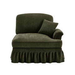 Sofa RSF Chenille W/1 Pillow -Green