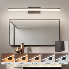 32 Inch Modern LED Bathroom Vanity Light – Sleek Black Metal Wall Light for Mirror, Dressing Room or Sink Area