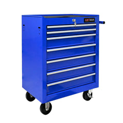7 DRAWERS MULTIFUNCTIONAL TOOL CART WITH WHEELS-BLUE