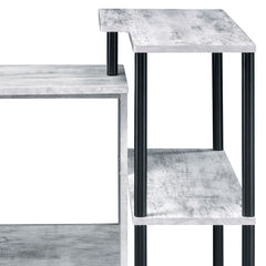 Levi Antique White & Black Finish Writing Desk